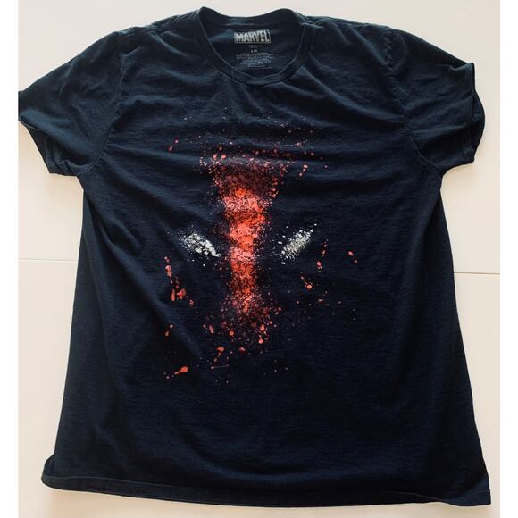 Deadpool Face Mask Shirt Marvel Comics - Picture 1 of 3